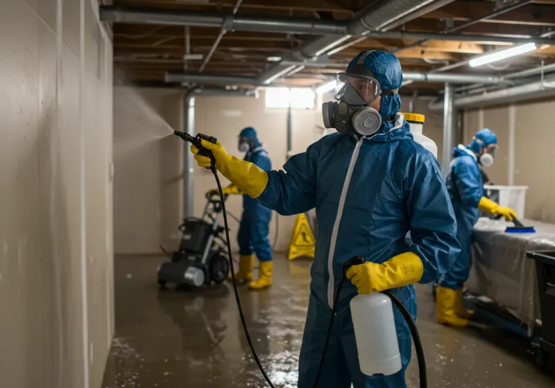 Basement Sanitization and Antimicrobial Treatment process in Diamond Ridge, AK