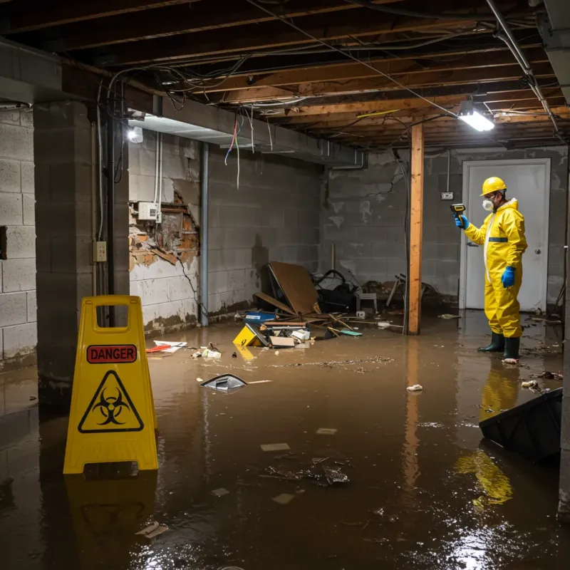 Flooded Basement Electrical Hazard in Diamond Ridge, AK Property